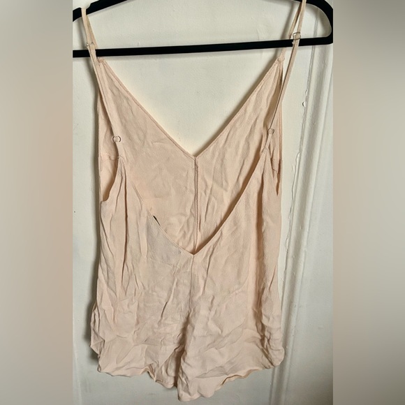 Reformation Pale Pink Open Back Romper - Picture 2 of 4